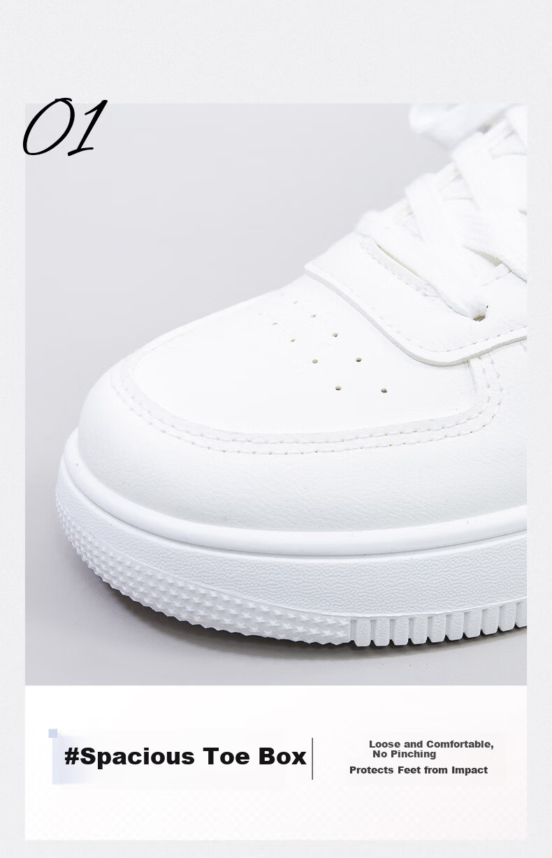 Warrior Official Women's Sneakers Summer New Versatile Student Lightweight White Shoes White 36 5