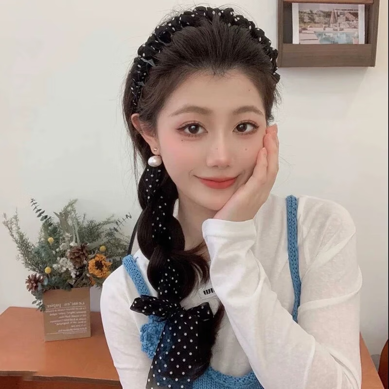 NIANFIN Korean Style Cute Cat Ear Headband Plush Hairband Makeup Hair Clip Sweet Hair Accessory 2026 New Model 3