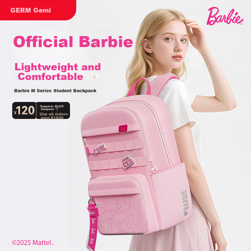 Germ Lightweight Large Capacity School Backpack for Elementary and Middle School Girls Grades 4-6
