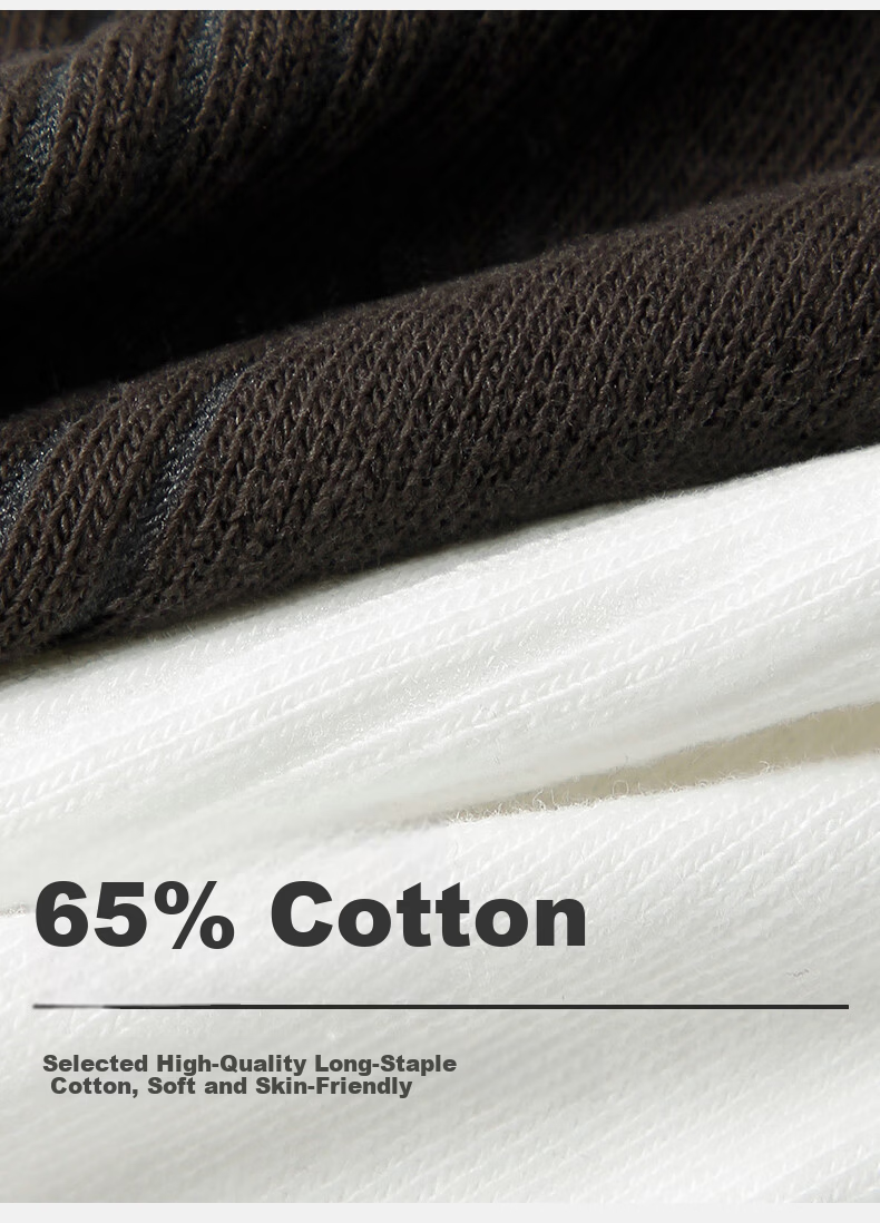 Me feeling Men's Aloe Vera Oil 10A Antibacterial Odor-Resistant Mid-Calf Autumn New Business Casual Sports Cotton Socks 5