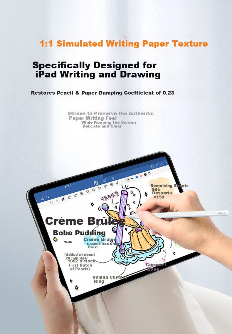 Memebox Compatible with 2026 iPad Air 8 13-inch Anti-Glare Matte Screen Protector for Air 7 Apple M4 Tablet, Anti-Reflection, Anti-Glare, Matte Writing Film 5