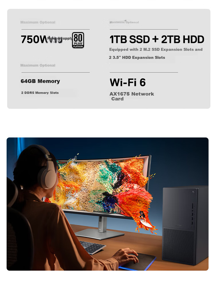 Dell XPS New Plus High-Performance Gaming Desktop (Ultra 7-265K 32GB 1TB RTX 5060 Ti) AI Design Station Black Myth OpenClaw 7