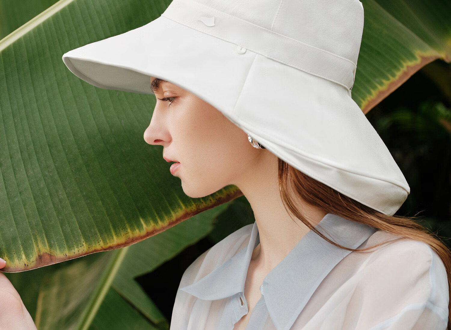 FANCET Wide Brim Sun Hat for Women Summer Reversible Cooling UV Protection Fisherman Hat Japanese Style Simple Sunshade Hat 28