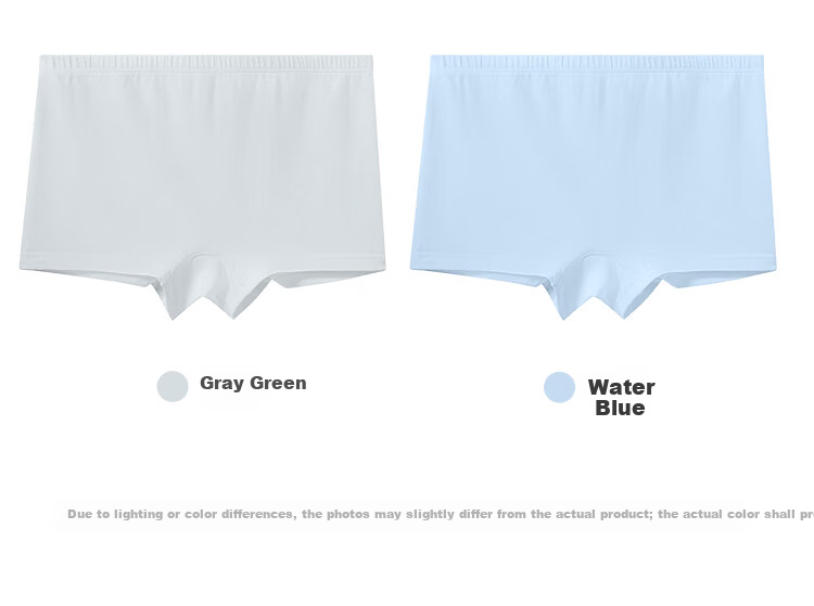 Jianjiang 7A Antibacterial Children's Underwear, Girls' Panties, Kids' Mid to Large Size Long-Staple Cotton Boxer Briefs, Breathable, 4-Pack 13