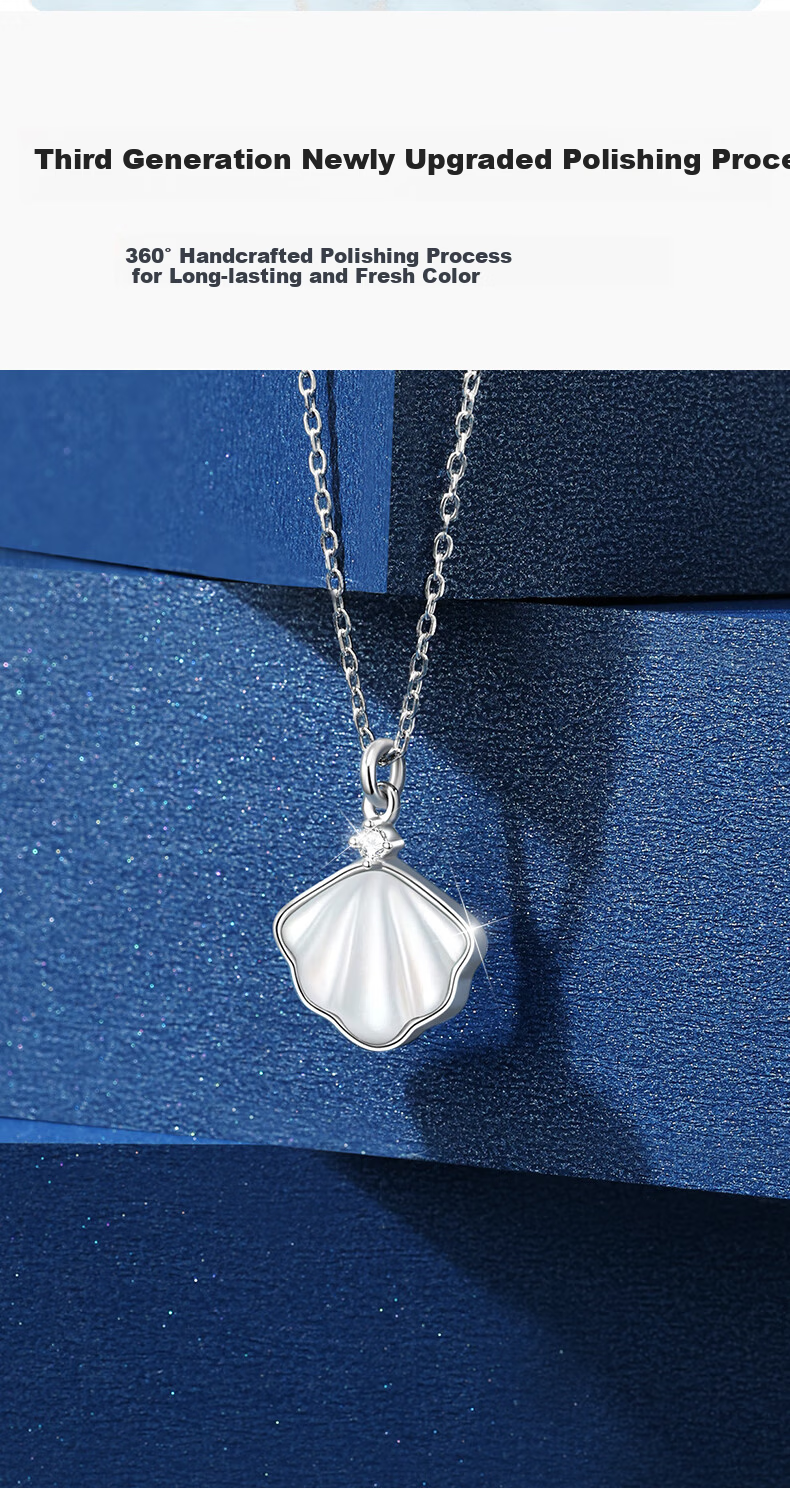 GLTEN Swarovski Zirconia Silver Pendant Necklace for Women Birthday Gift Luxury Boutique for Girlfriend Wife 6