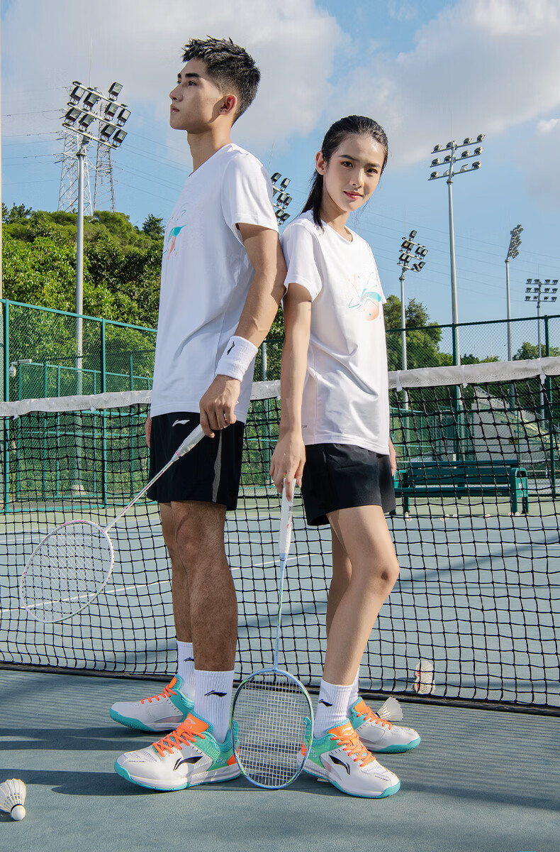 Li-Ning Badminton Shoes for Men And Women, Couples' Rocket Shoes, Tennis Shoes, Table Tennis Shoes, Low-Profile Flying Sports Shoes 21