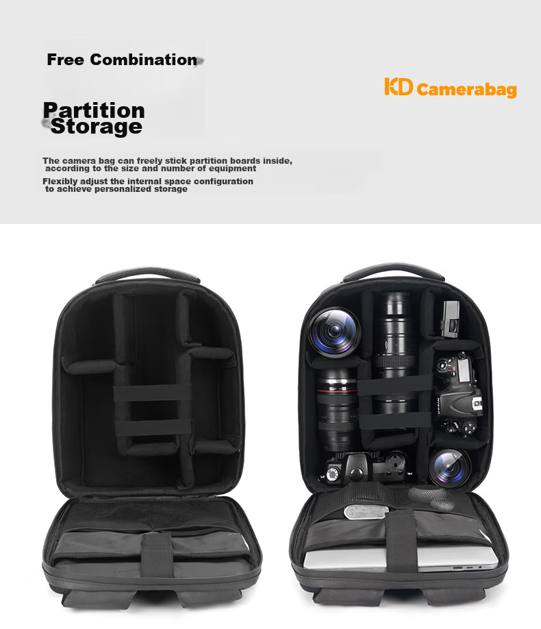 CWATCUN Kaideng Backpack Camera Bag, Large Capacity Digital Lens Laptop Storage Bag, Photography Outdoor Shockproof Multifunctional Backpack for Sony, Canon, Nikon, Fuji 2