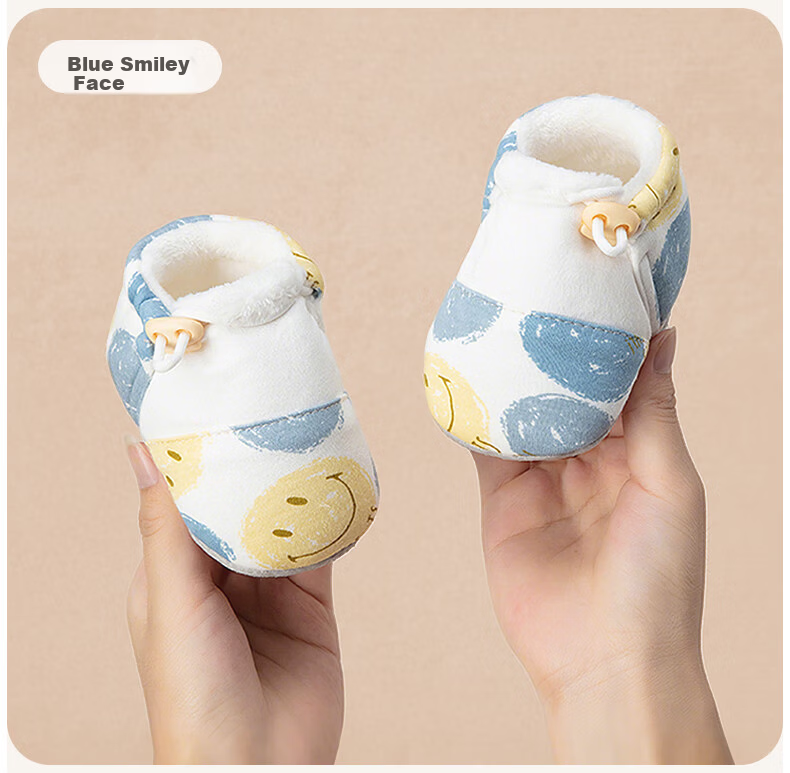 Aibao Baby Foot Cover Spring and Autumn Baby Walking Shoes Newborn Indoor Soft Sole Pre-Walking Socks Yellow Strawberry M Size T252 11