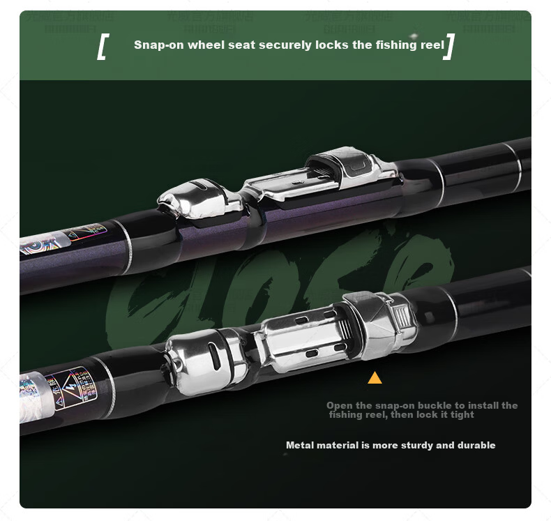 GW Fishing Rod, 2.4 Meters, Lightning Small Rock Short Section Rock Rod, Sliding Float Rock Fishing Rod, Ultra-Light And Ultra-Hard, Hand And Sea Dual-Use Casting Rod, Fishing Tackle 5