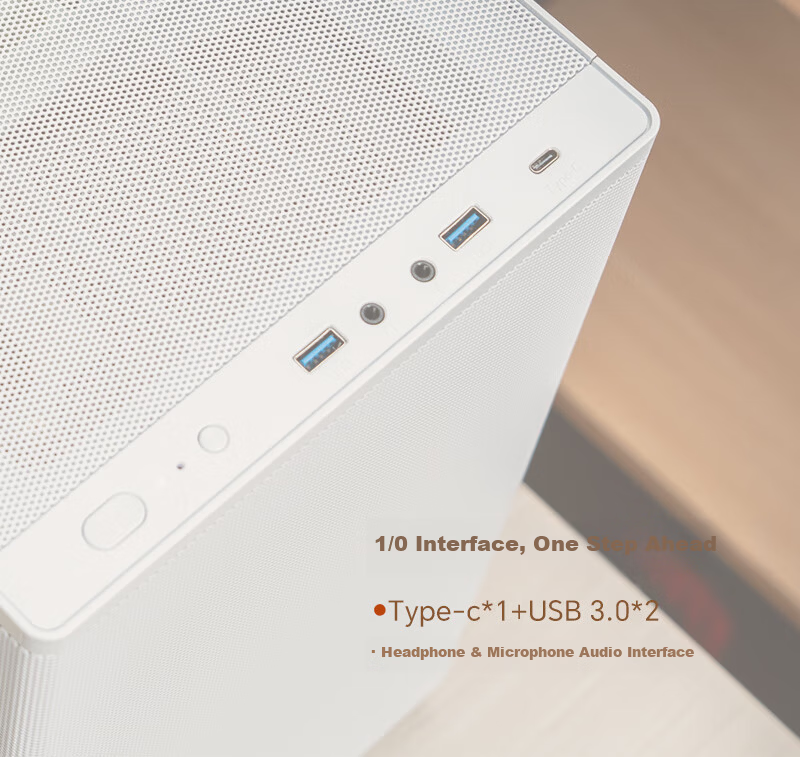 Enermax Mini Air 220 White Desktop PC Case with Tempered Glass Side Panel, Supports Micro-ATX and ITX Motherboards, 240mm Radiator Support, 6 Fan Slots 7