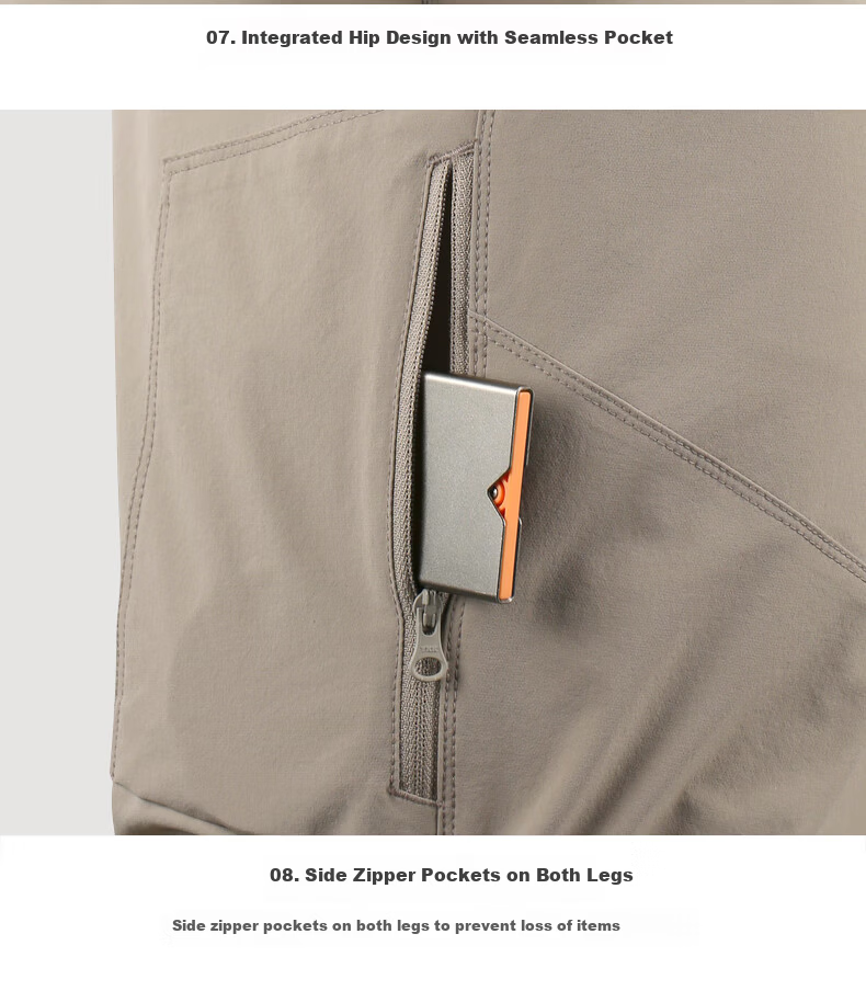 Free Soldier Peak Quick-Dry Pants Teflon Three-Protection Spring Summer Breathable Scratch-Resistant Durable Sun Protection UPF50+ Black 34W/30L 30