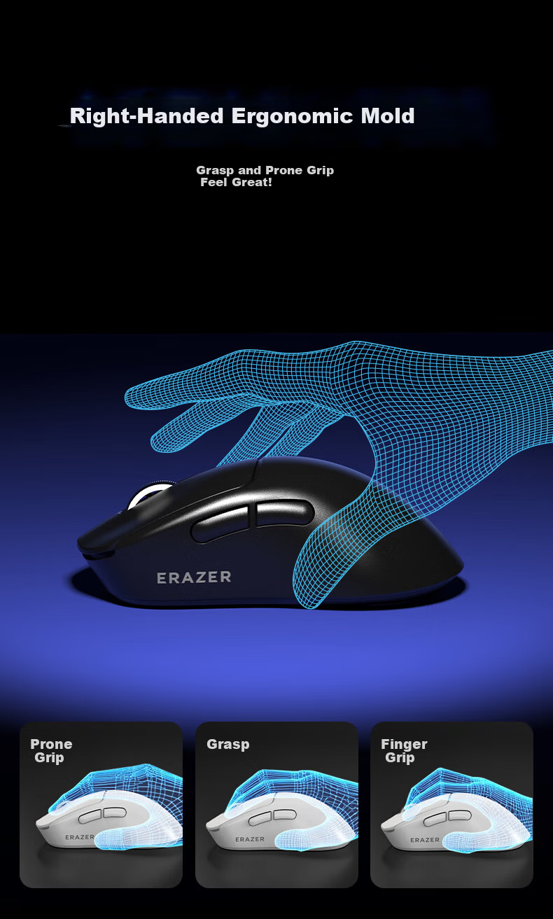 Lenovo Ecosystem Brand Yinen Wireless Mouse Dual-Mode 2.4G/Bluetooth Lightweight Rechargeable Plug and Play Frost White GT08 7
