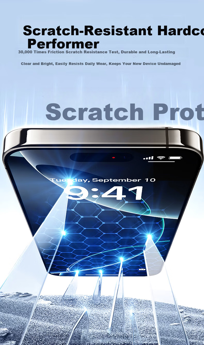 Smorss 2-Pack 30° Privacy Screen Protector for Apple iPhone 17 Pro Full Coverage Tempered Glass Anti-Peeping Dustproof Drop Resistant Anti-Fingerprint 5