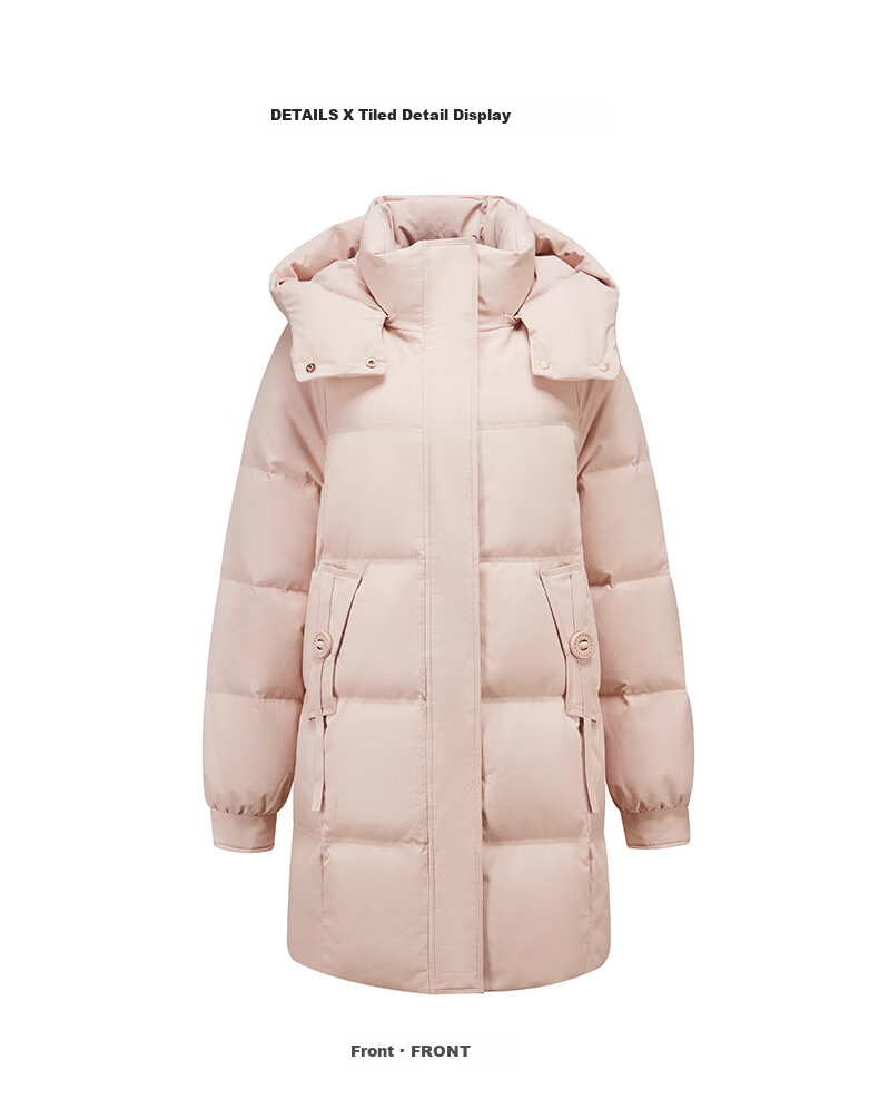 Yalu Long down Jacket for Women, 2026 New Style with Detachable Hood, Windproof, Warm, Fashionable, Thickened Autumn And Winter Coat 18