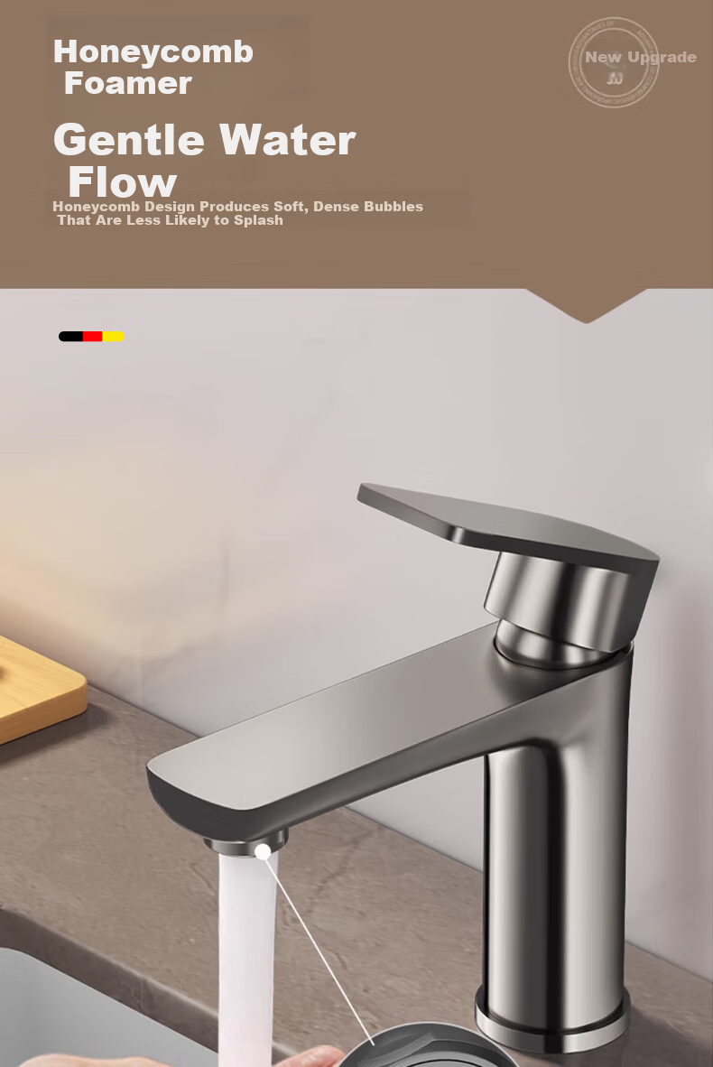 HOMK [Germany] Single Cold Basin Faucet Splash-Proof Bathroom Sink Tap 7