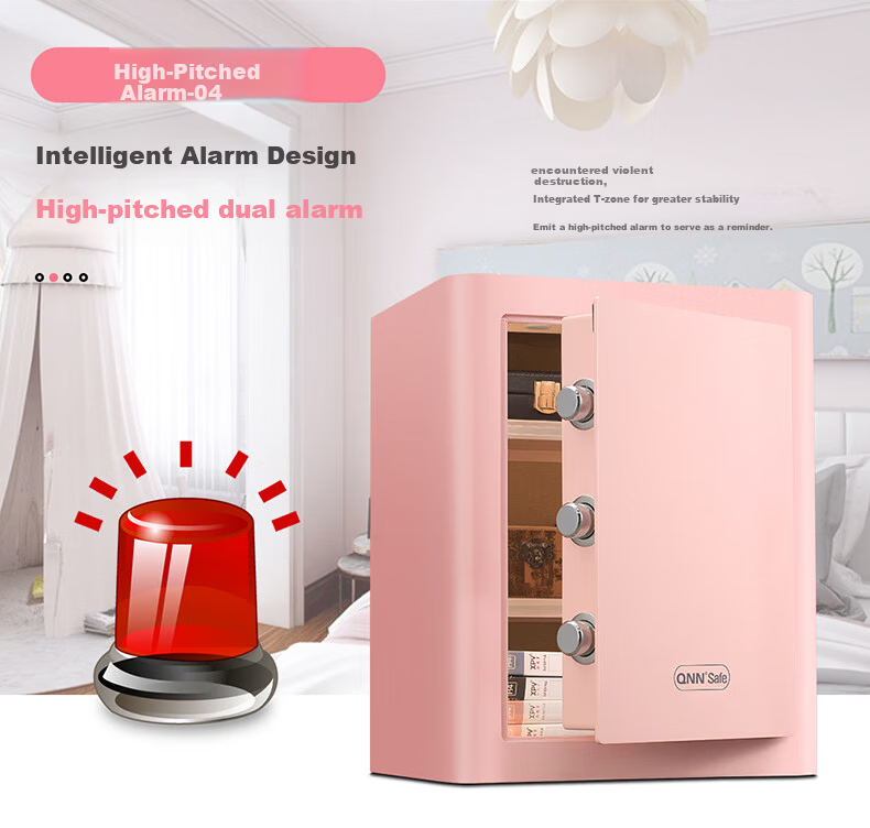 All-in-One Smart Safe 30CM High Fingerprint Password Six Unlock Methods Home Anti-Theft Office Small Safe Remote Access Wall/Cabinet Built-in Security Box 17