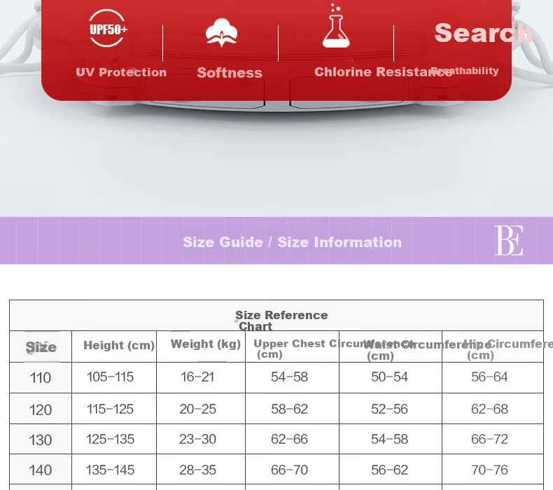 BALNEAIRE Kids One-Piece Swimsuit Girls Long Sleeve Sun Protection Surfing Breathable Chlorine Resistant Detachable Hood 12