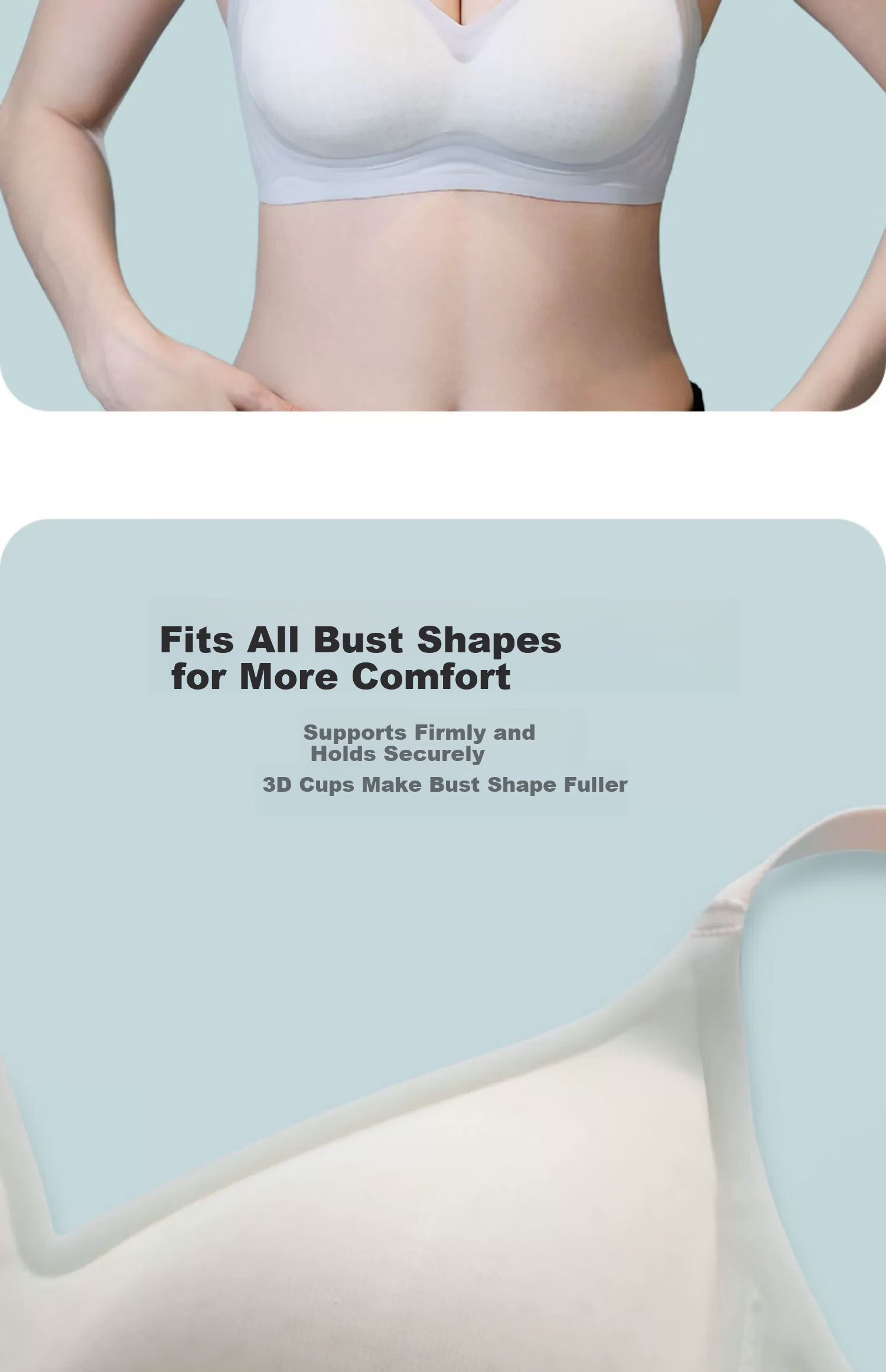 Bingxue Kapok Women's Summer Thin Cool Ice Silk Bra Seamless Back Support Anti-Sagging Small Chest Push-Up Bra 14