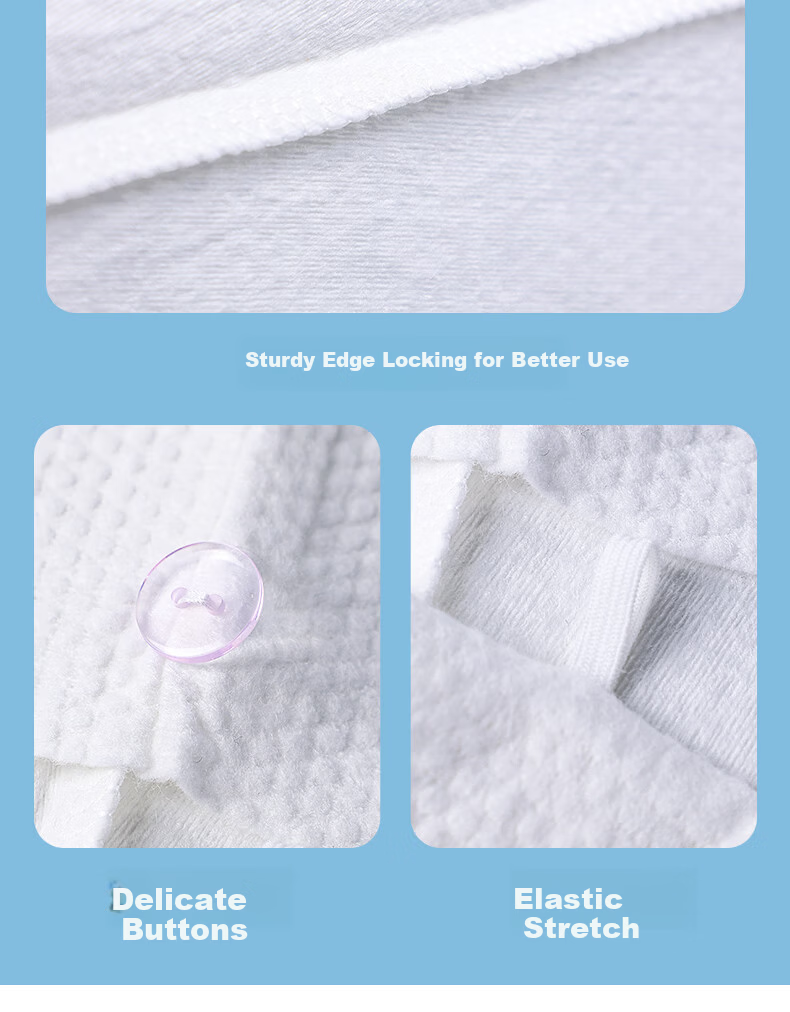 MUJI Disposable Thickened Water-Absorbent Hair Drying Towel Caps for Women, Travel Pack of 3 10