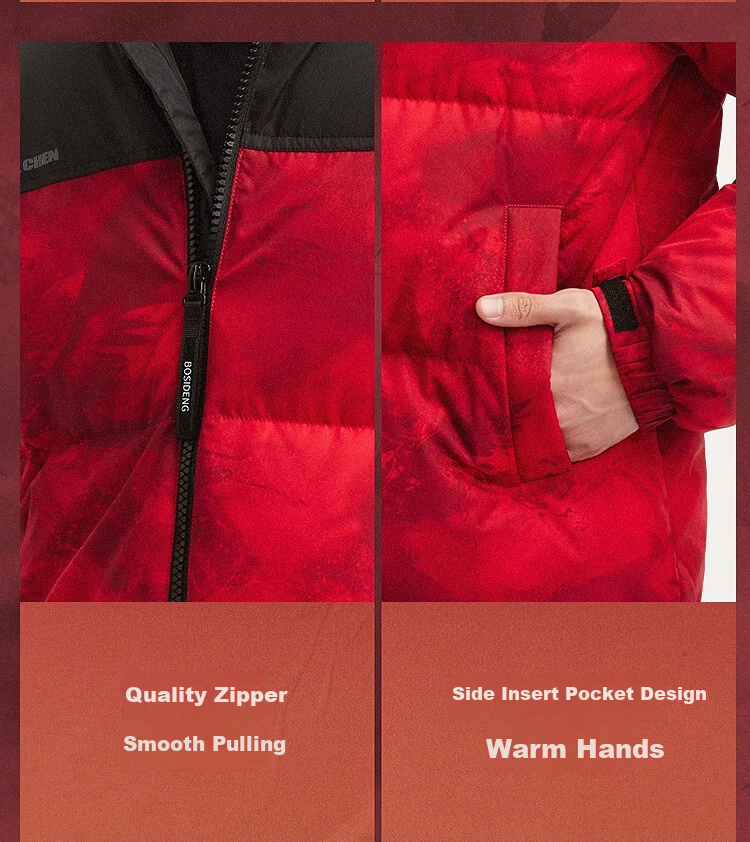 Bosideng Off-Season Winter Down Jacket Unisex Couple Short Fashion Casual Thickened Stand Collar Puffer Coat 12