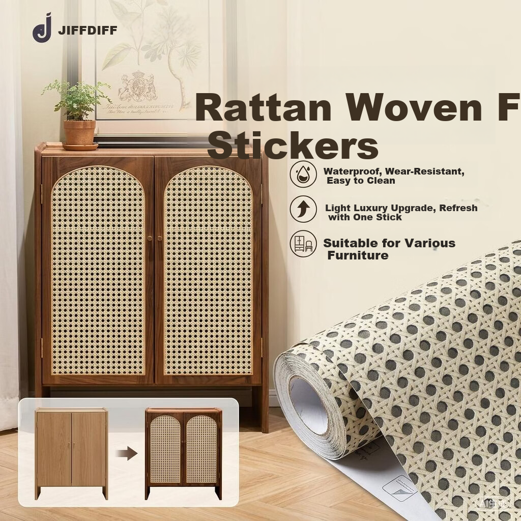 Jifudifu Vintage Self-Adhesive Waterproof Moisture-Proof Sofa Background Wall Decorative Wallpaper Renovation Sticker 3 Meters