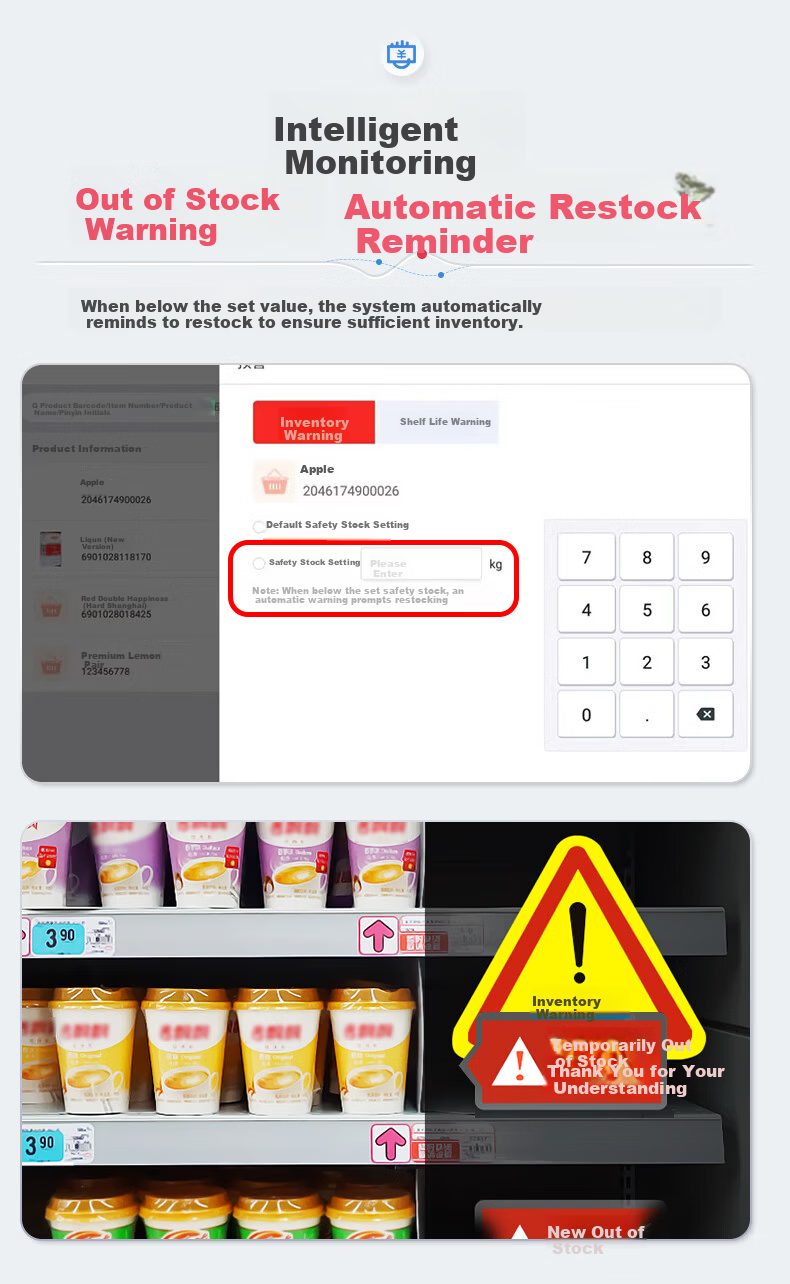 JD Cash Register All-in-One Retail POS System for Supermarkets Convenience Stores Weighing Restaurant Ordering Commercial Cashier Membership Management System 9