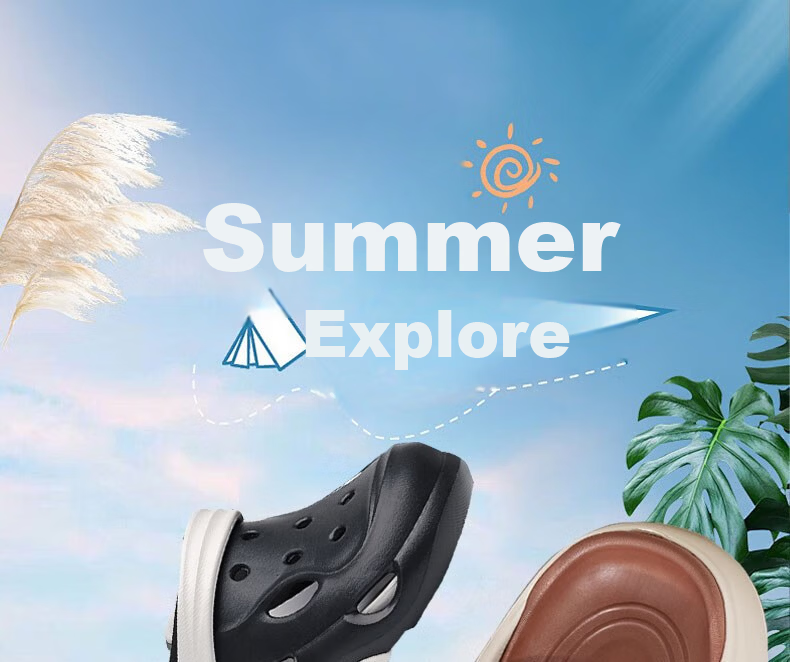 Huameijianbu Men's Outdoor Quiet Thick-Soled Non-Slip Beach Sandals with Perforated Design, HM2426 White And Black, Size 40-41 1
