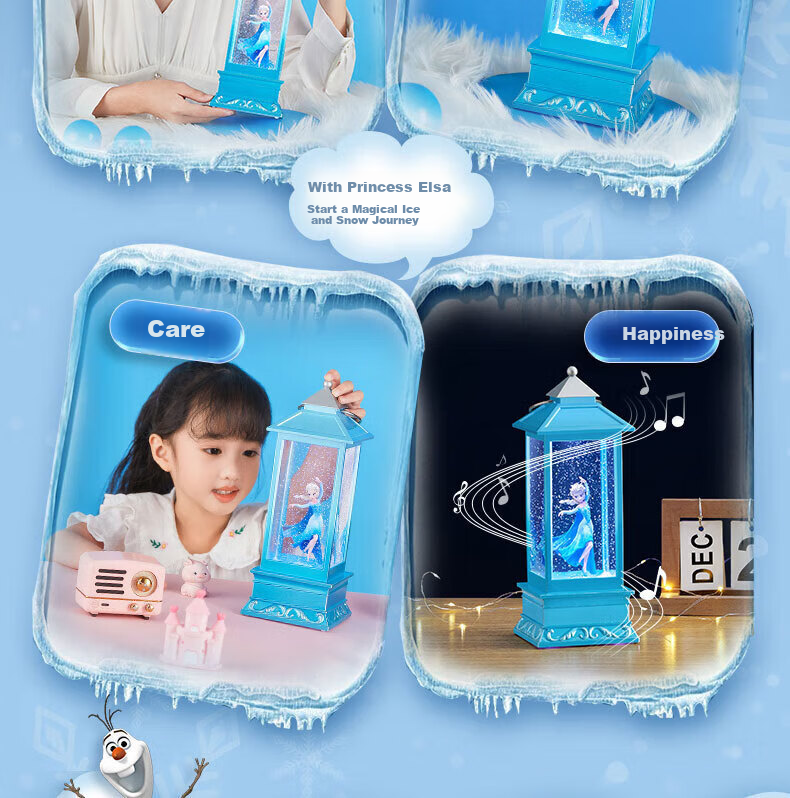 Disney Frozen Elsa Princess Music Box Crystal Ball Wind Lamp Birthday Gift for 10-Year-Old Girls 6