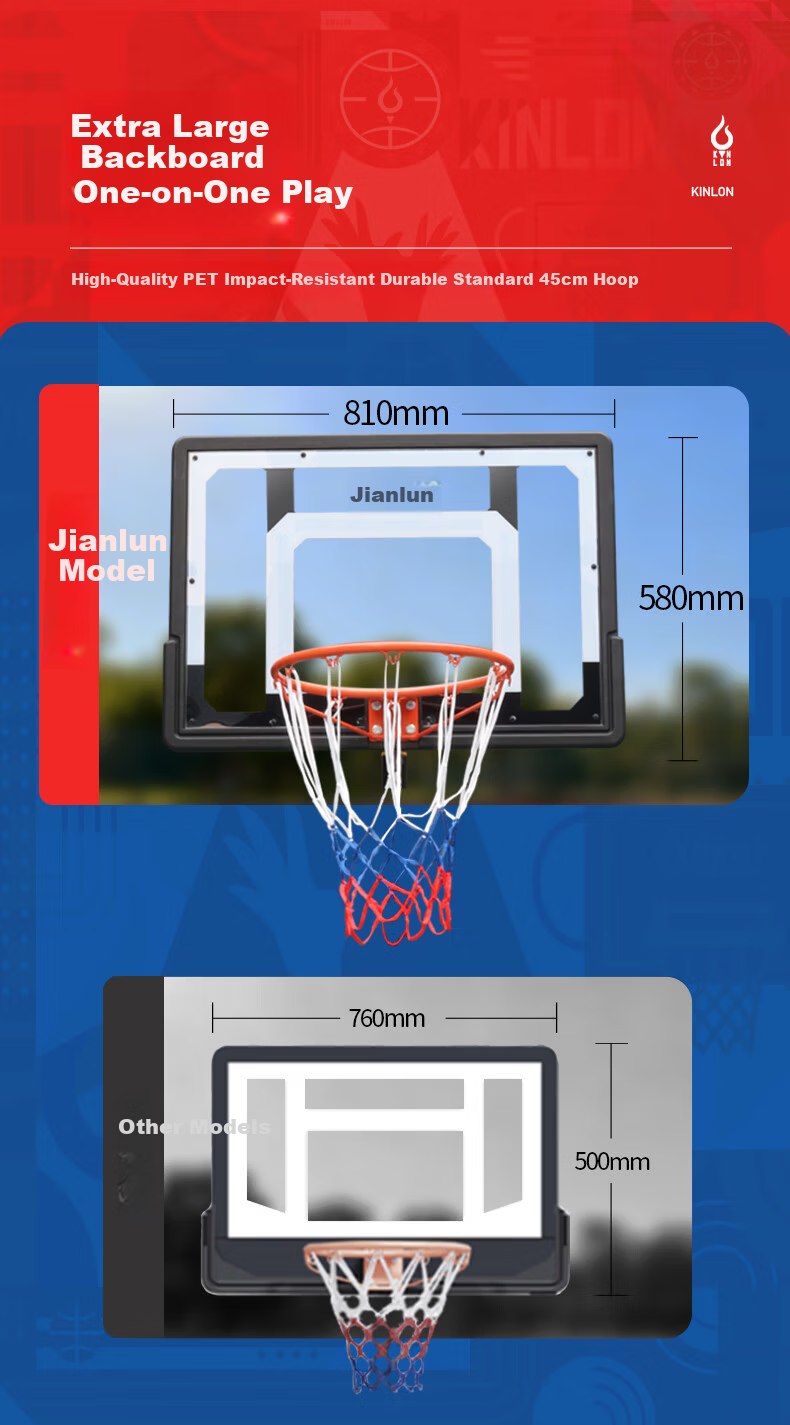Jianlun [Same/Next Day Delivery] Children's Basketball Hoop Adjustable Portable Indoor Outdoor Home Basketball Stand 6
