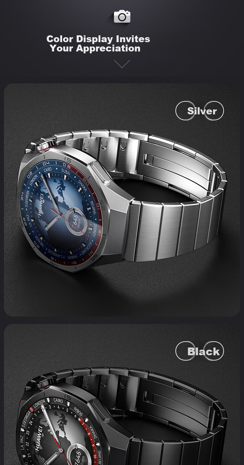 Weiqiantu [Chain Steel Strap] Suitable for Huawei GT7/GT6/GT5/Pro Watch Band, Compatible with Watch6/5/6pro/watch4pro, Gt4/3 Non-Fen Dashi 2 Stainless Steel Watch Strap 2