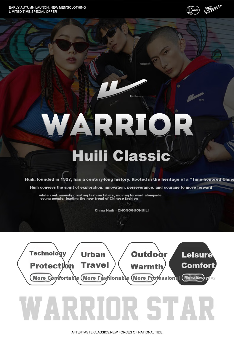 Warrior Men's Casual Pants, Spring And Autumn Loose-Fitting Trousers with Drawstring, Straight-Leg Versatile Slimming Athletic Pants for Me 1
