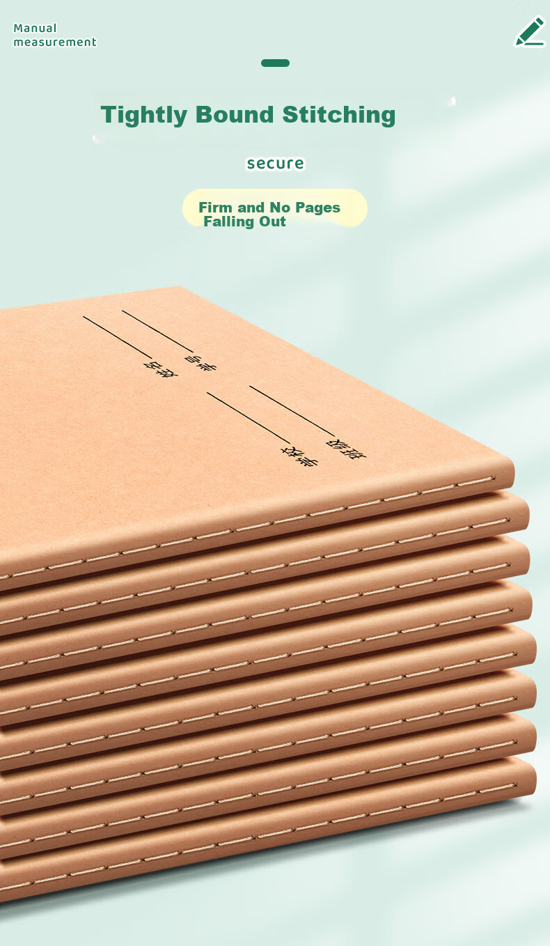 Shuxing Kraft Paper 16K Error Correction Notebook Homework Book for Primary School Students Chinese Math Mistake Organizer Junior High and High School Error Correction Notebook Essential for School St 4