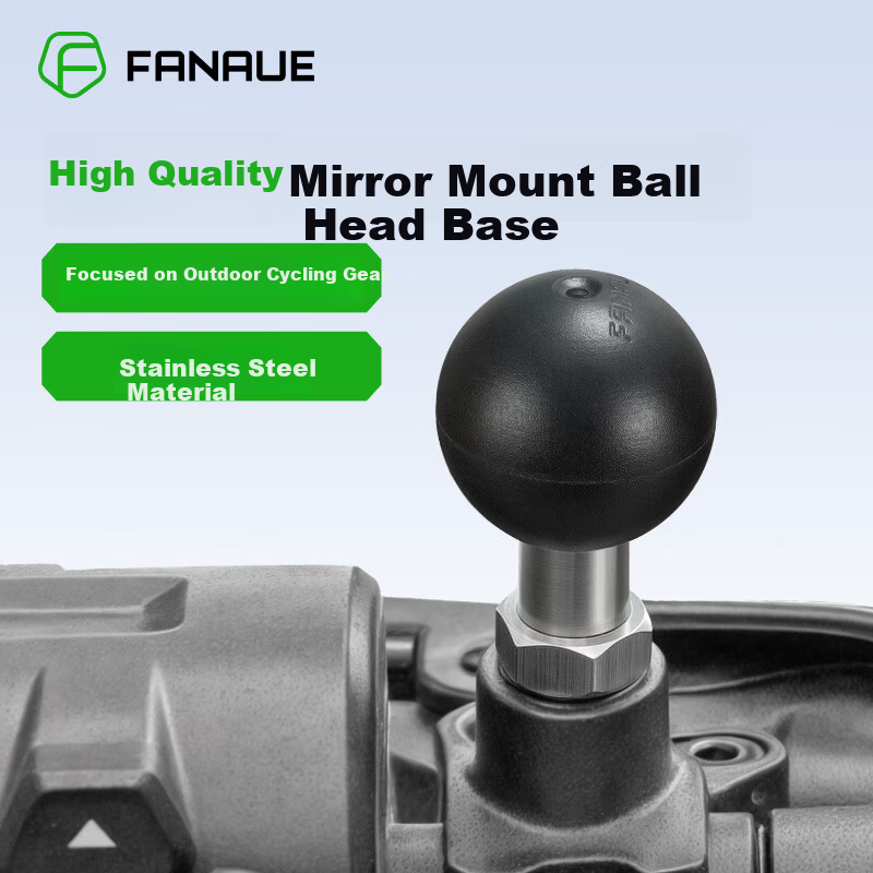 FANAUE Motorcycle Phone Holder Rearview Mirror Ball Head Screw Base Extension 25mm Adapter M6 M8 M10 Ball Head M8