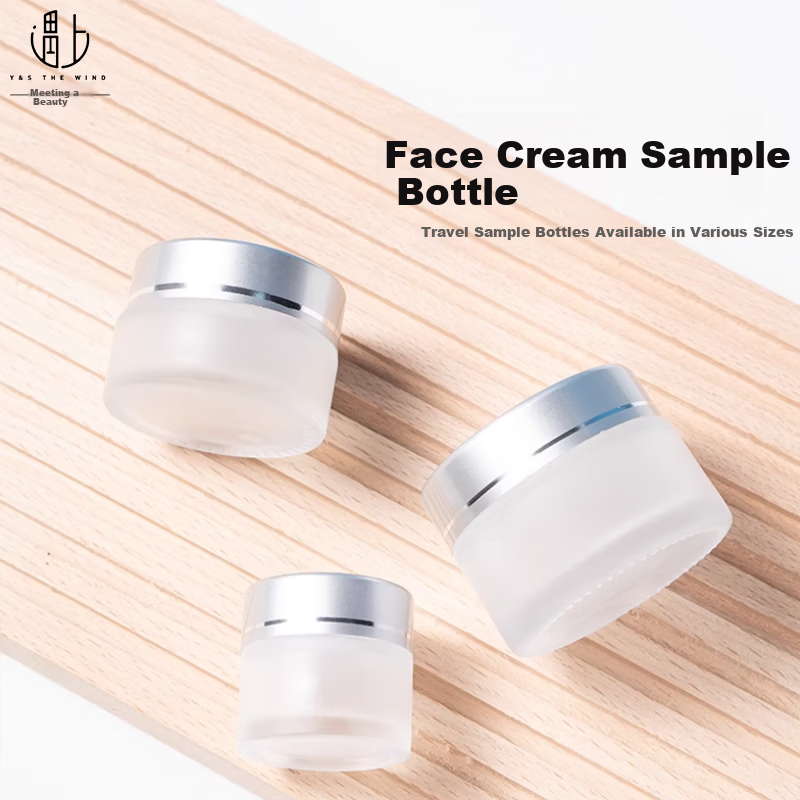 Yu Shang Jia Ren Face Cream Travel Sample Bottle Frosted Glass Portable Cosmetic Jar Empty Container