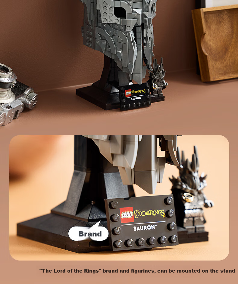 LEGO Building Blocks 11373 The Lord of the Rings: Sauron's Helmet Boys Girls Toy Birthday Gift Display Model 7