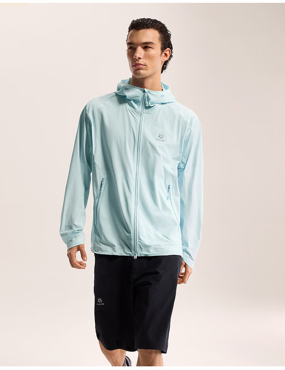 KAILAS M3-X Men's Softshell Jacket Outdoor Hiking Durable Stretch Breathable Lightweight Windproof Hooded Summer Coat 5