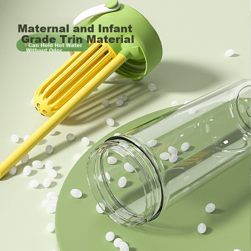 BABLOV Large Capacity Children's Portable Straw Cup High-Quality Tea Separation Tritan Cup Summer