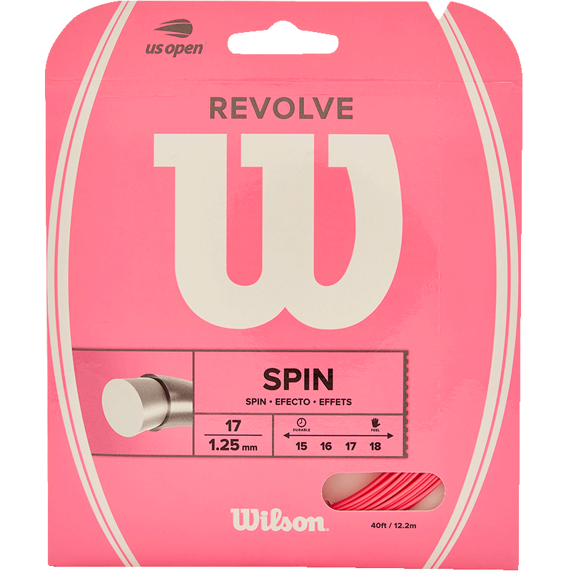 Wilson Revolve Series Polyester Tennis String Neon Pink WR831340117