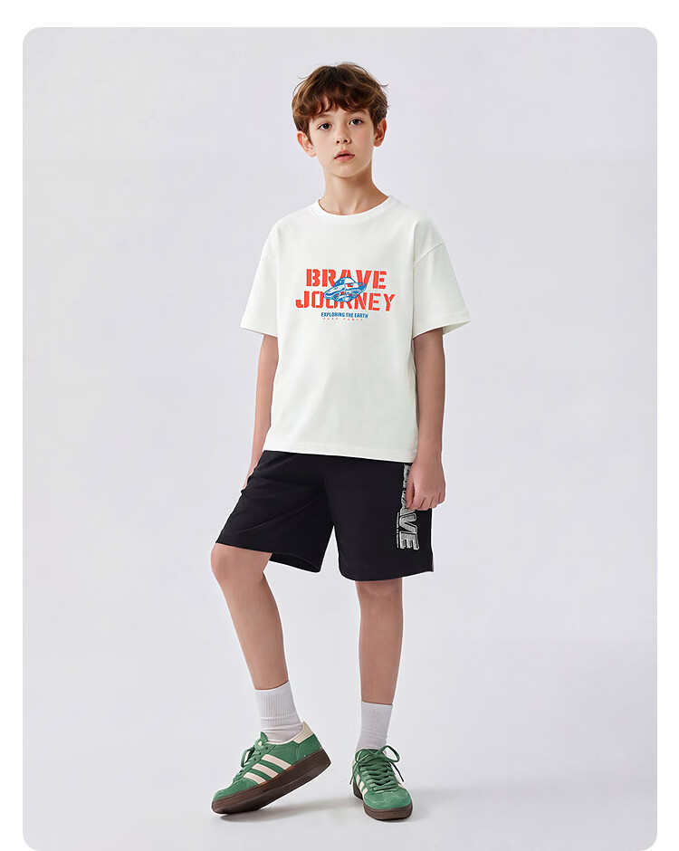 BALABALA Children's Clothing, Boys' Short-Sleeve T-Shirt, 2026 New Summer Style, Quick-Dry Moisture-Wicking Undershirt, Youth Mecha Desig 7