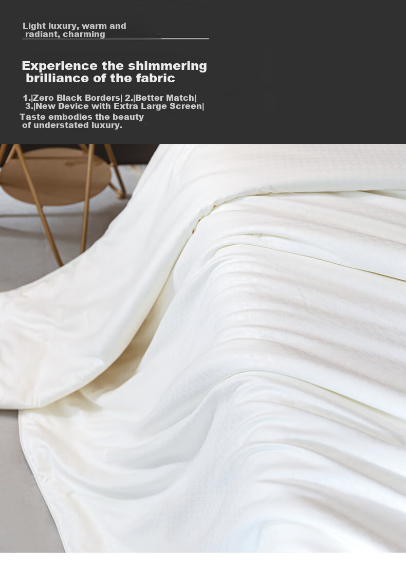 Wuyinliangpin Silk Comforter, Class A 100% Silk Medium-Long Fiber, All-Season Spring And Autumn Quilt, Air Conditioning Comforter Insert, 150*200cm, Approximately 3.7 Ji 5