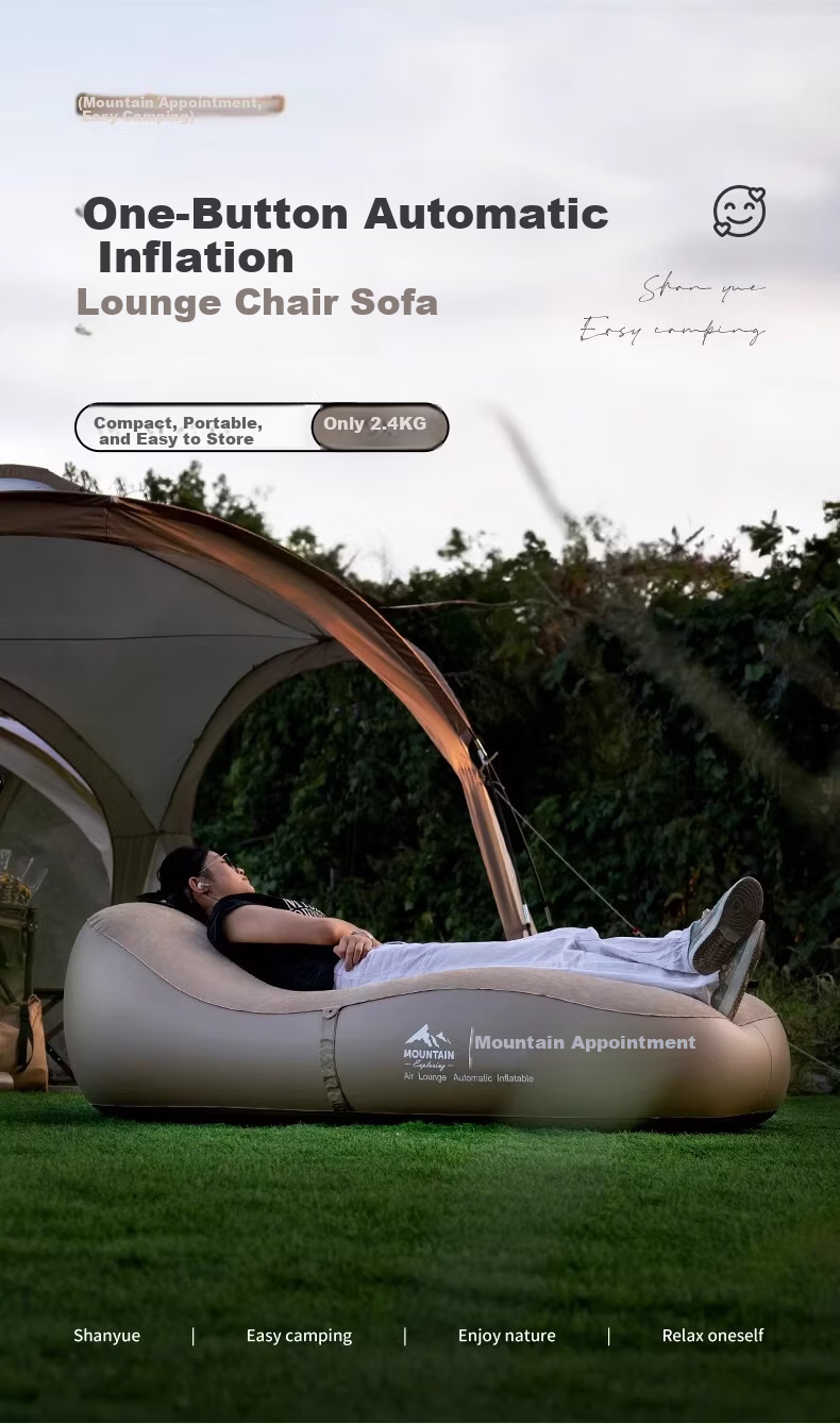 Shanyue Automatic Inflatable Sofa Outdoor Mattress Air Bed Lazy Portable Camping Mattress Single Recliner Inflatable Bed 1