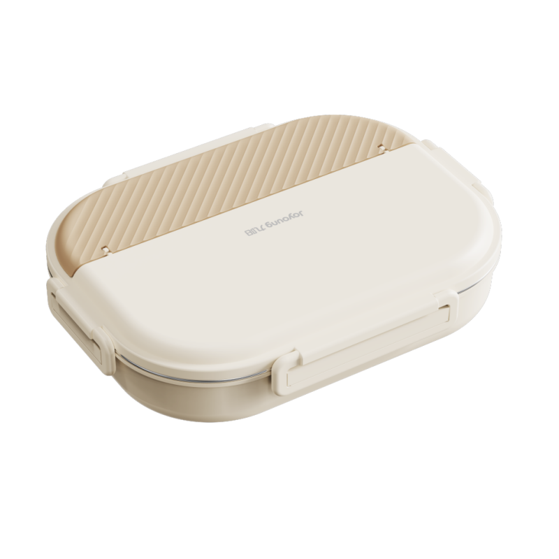 Joyoung 316L Lunch Box Large Capacity 2L Five-Compartment Bento Box with Insulated Bag, Cutlery, and Soup Bowl for Students and Office Workers
