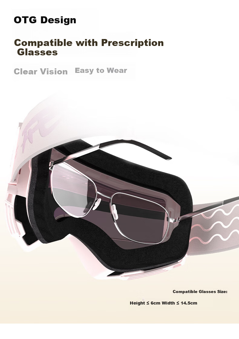 Ruiwu REV Zhenfeng Color-Changing Ski Goggles Magnetic Lens Replacement Winter HD Anti-Fog Cylindrical C6 Elegant Silver Black Frame M 11