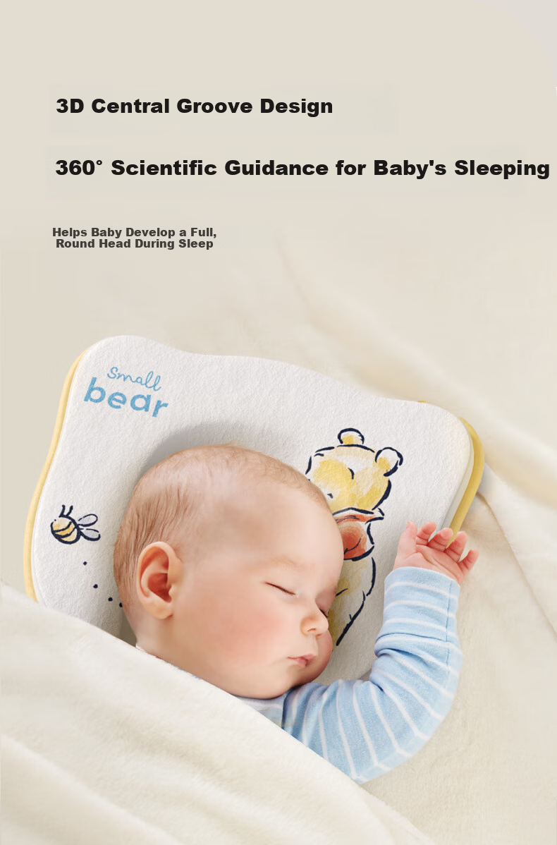 Disney Infant Head Shaping Pillow 0-6 Months Newborn Anti-Flat Head Correction Sleep Pillow for 1 Year Old Baby 3