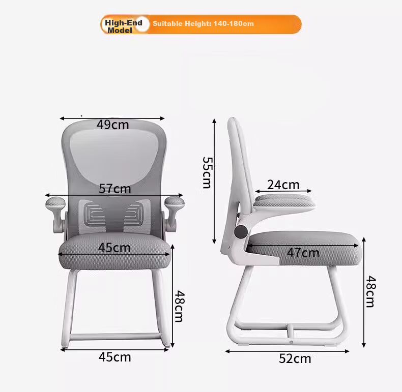 Shanshan Wooden Art Computer Chair Conference Office Chair Home Student Study Chair Dormitory Backrest Bow-shaped Ergonomic Chair 6