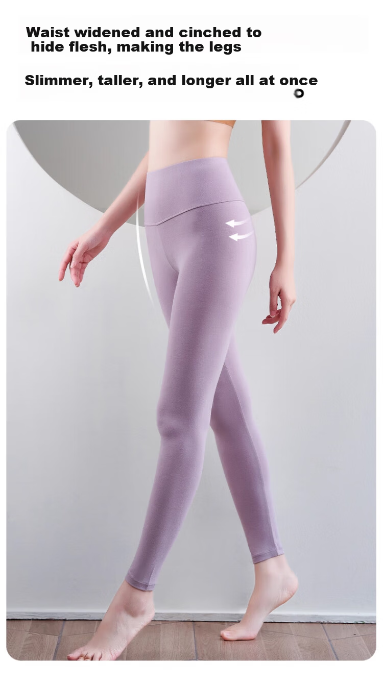 Langsha High-Waist Cloud Cotton Autumn Pants Women's Thin Inner Wear 10A Antibacterial Thermal Leggings Cotton Thread Cotton Wool Pants for Women 14