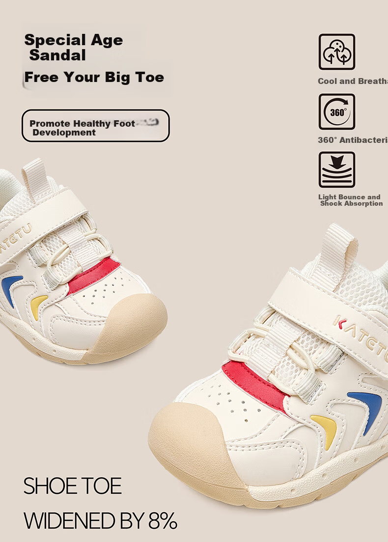 Carter Rabbit Baby Toddler Walking Shoes Spring New Children's Shoes Kindergarten Kids White Shoes 1-3 Years Functional Stable Shoes X4CE024 4