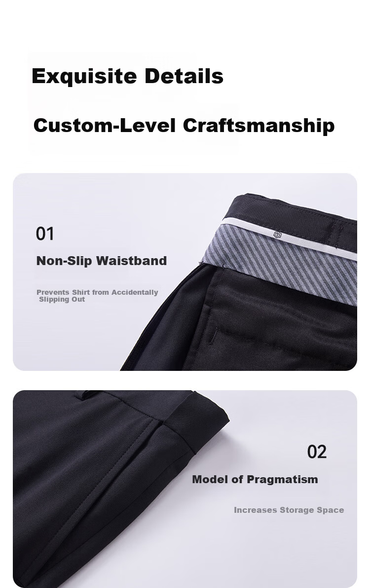 JD Jingzao Men's Casual Business Straight-Leg Quick-Dry Dress Pants Summer Navy Blue 36 12