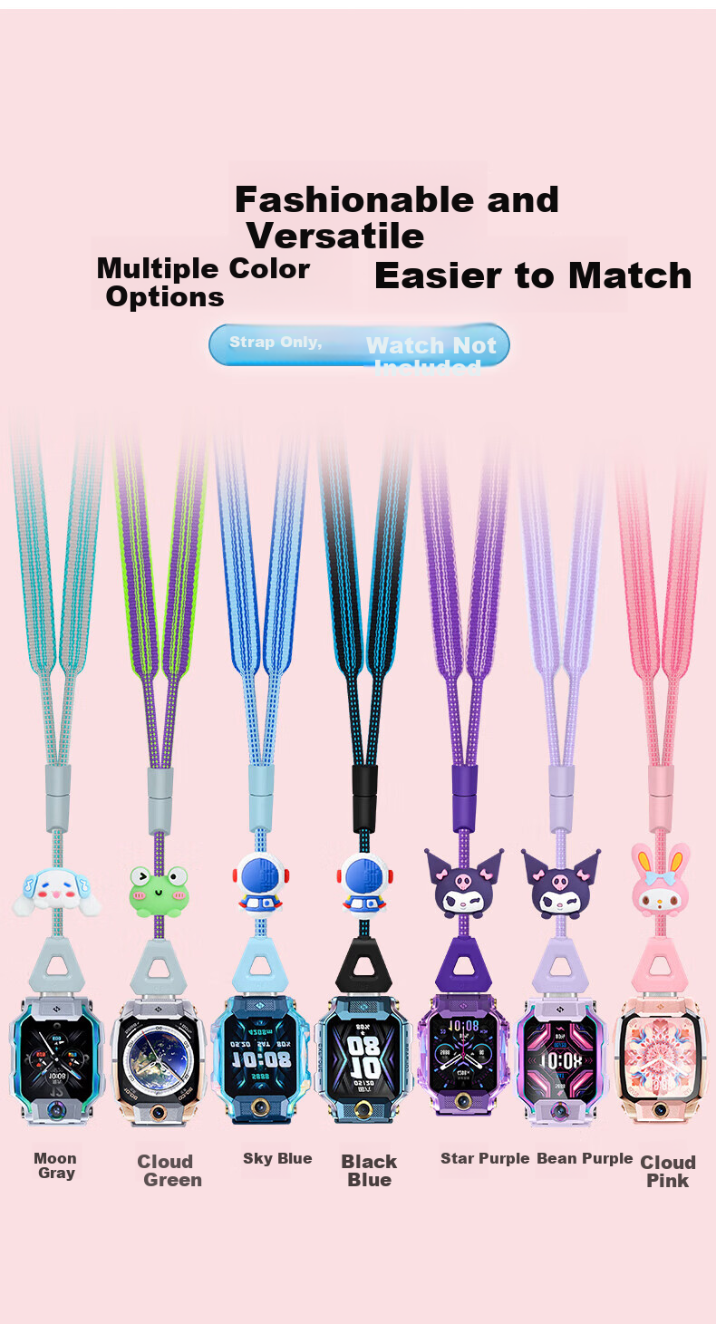 Shishan Creative Lanyard with Doll for Xiaotiancai Kids Phone Watch Z11/Z10/Z9 Youth Edition/Z8/Z7S/Z6P/Z6A/Z6/N3/D3/Q2A 2