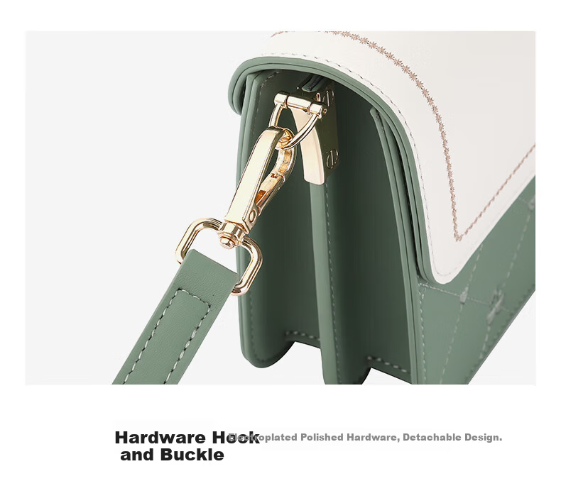 TUCANO Women's Leather Shoulder Bag Crossbody Luxury Colorblock Small Square Bag Mother's Day Birthday Gift 17